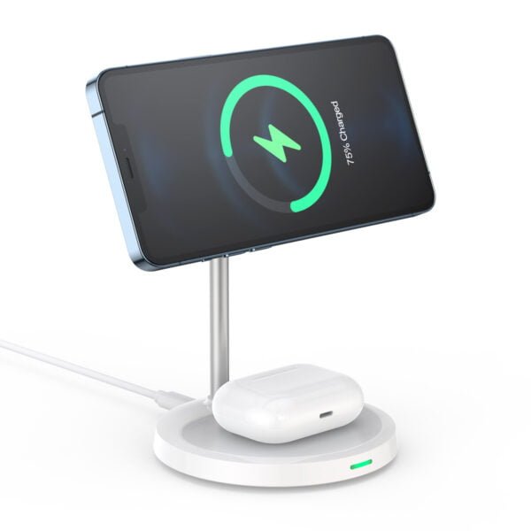 2 in 1 MagLeap Wireless Charger Stand, 15W Fast Wireless Charging Stand - Image 3