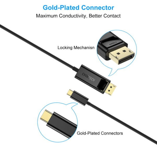 USB C to DisplayPort Cable 4K@60Hz Factory wholesale DP cable - Image 4