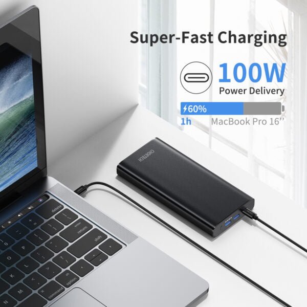 Good price Portable Charger 26800mAh 100W PD 3.0 USB-C Power Bank with a USB-C Port (Input 60W Output 100W) 2 QC 3.0 USB-A Ports (18W) - Image 2