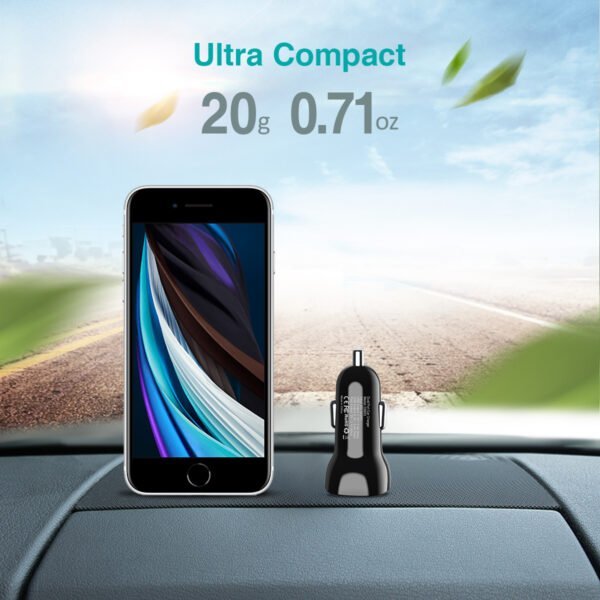 Dual USB Port 3.1A/15W Dual USB Fast Car Charger - Image 6