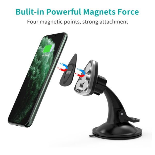 Car Phone Mount Magnetic Universal in Car Phone Holder Suction Cup Car Mount Wholesale Discount - Image 6