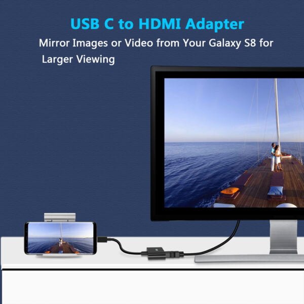 China manufacturer USB C to HDMI Adapter(4K@60hz), USB Type-C HDMI Female Adapter with 60W PD Charging Port - Image 2