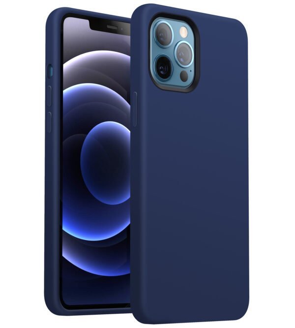 Liquid Silicone Phone Case Compatible with iPhone iPhone12/12 Pro  Silky-Smooth Full Body Protection Magnetic Case with Anti-Scratch Microfiber Lining