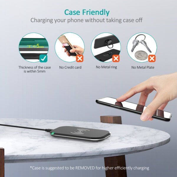 Manufacturer and Factory Supply Fast Wireless Charger, 3 Coils Qi Wireless Charging Pad - Image 4