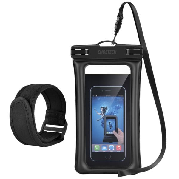 Floating Waterproof Case, Clear Transparent Cellphone Waterproof, Dustproof Dry Bag with Armband & Neck Strap