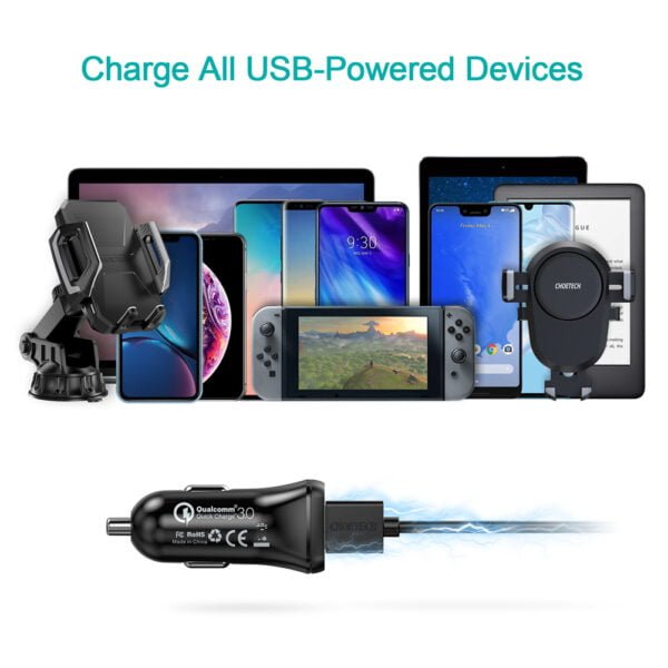 China Factory good price QC3.0 30W Dual USB Car Charger - Image 7