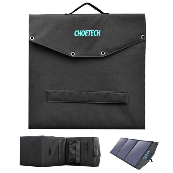 120W Solar Charger, Portable Solar Foldable Solar Panel Cell Solar Charger with DC output and QC/PD 3.0 Ports - Image 2