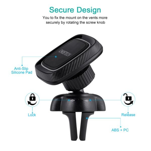 Wholesale H039 Phone Holder, Car Mount Phone Holder, Air Vent Magnetic Car Mount Phone Holder - Image 5